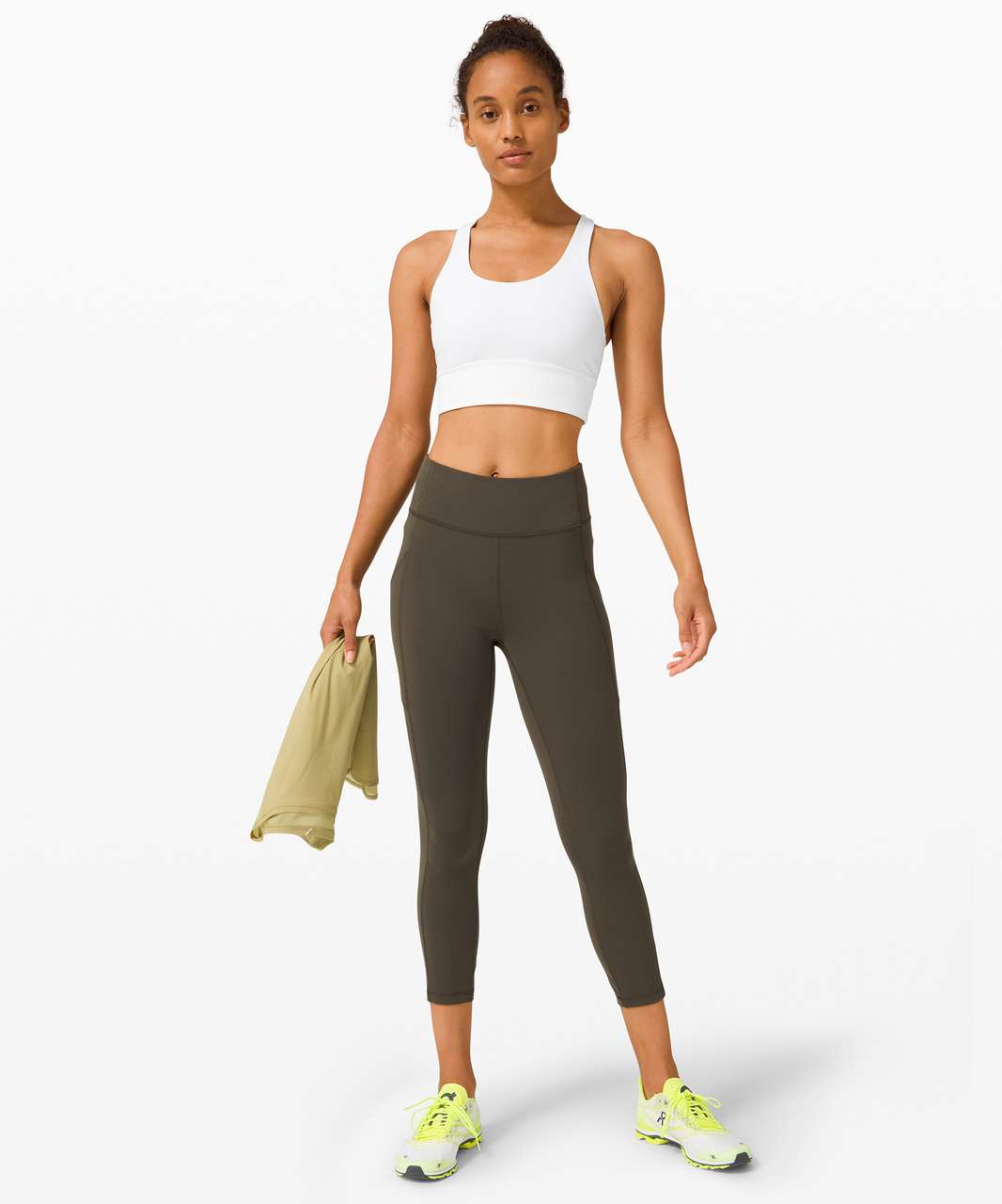 Lululemon Invigorate Bra *Long Line - White - lulu fanatics