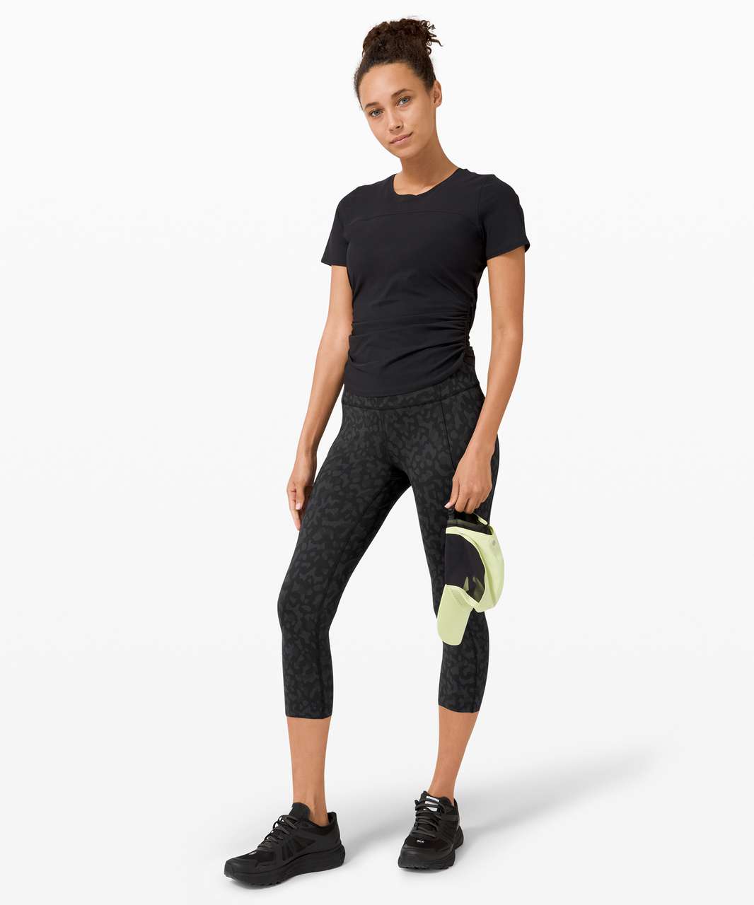 Lululemon Fast and Free Crop II 19 *Non-Reflective - Formation Camo Deep  Coal Multi - lulu fanatics