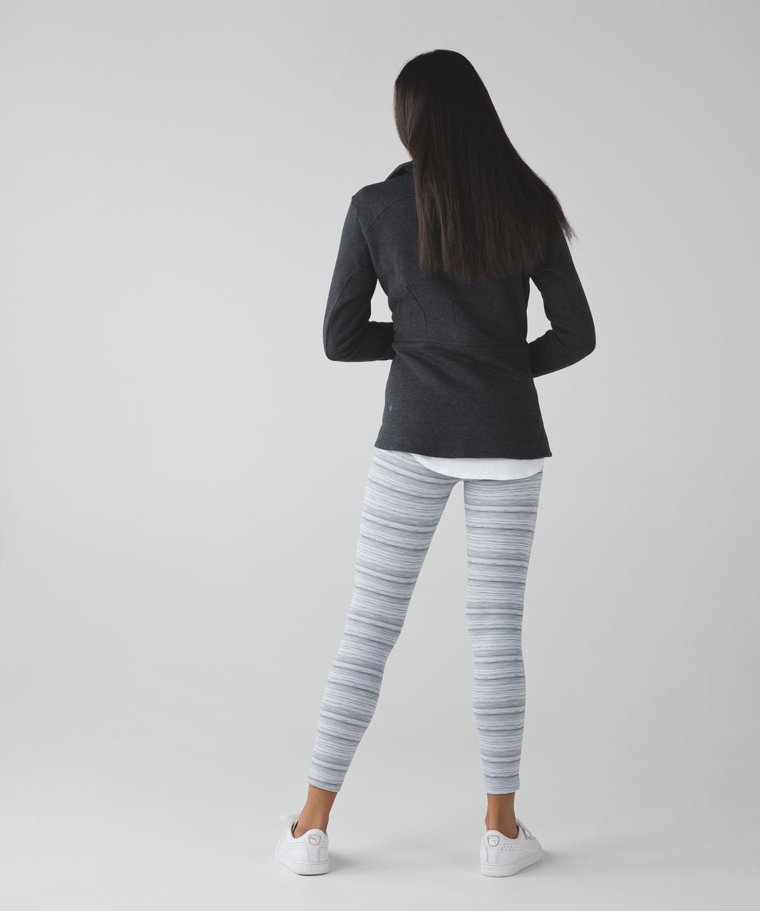 Lululemon Athletica Cyber Stripe Silver Fox High Times Pants