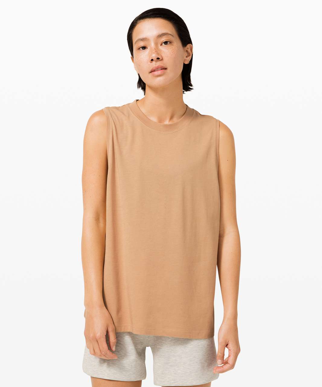 Lululemon All Yours Boyfriend Tank - Beech Wood - lulu fanatics