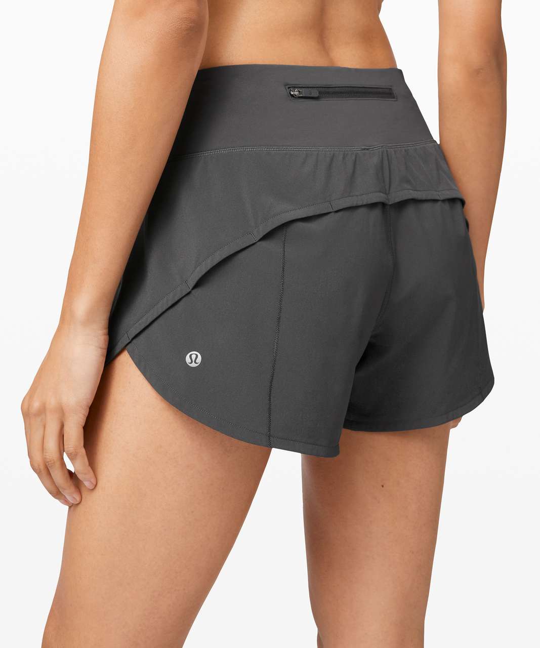 Lululemon Speed Up Short Long *4 Updated Fit - Graphite Grey