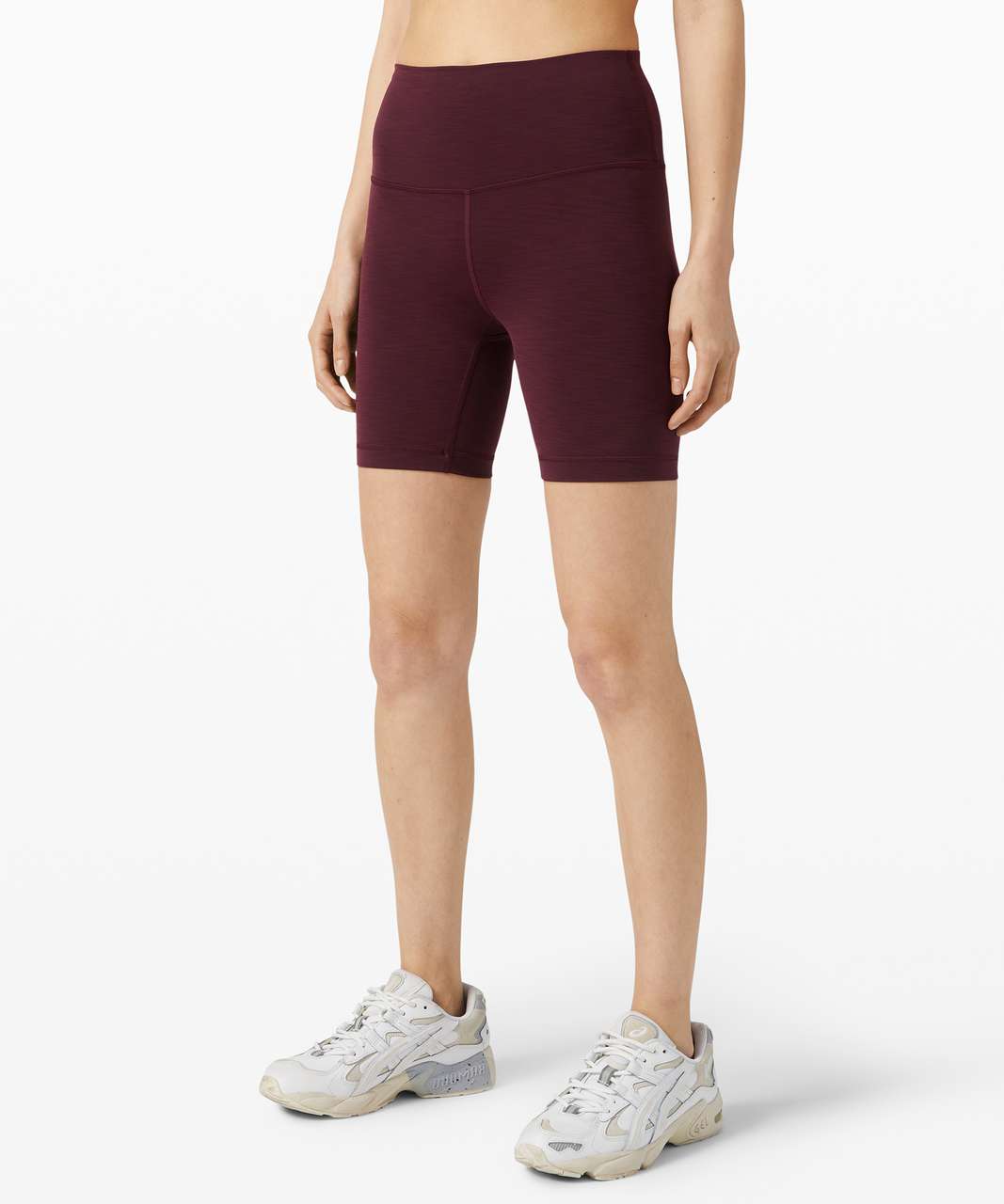 Lululemon Wunder Train High-Rise Short 6" - Heathered Cassis