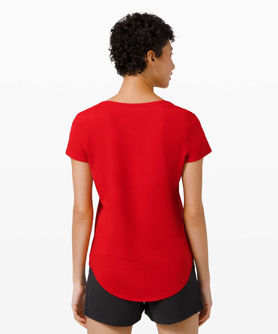 Lululemon Love Crew Tee Pima Cotton Size 2 Dark Red DKRD 25298