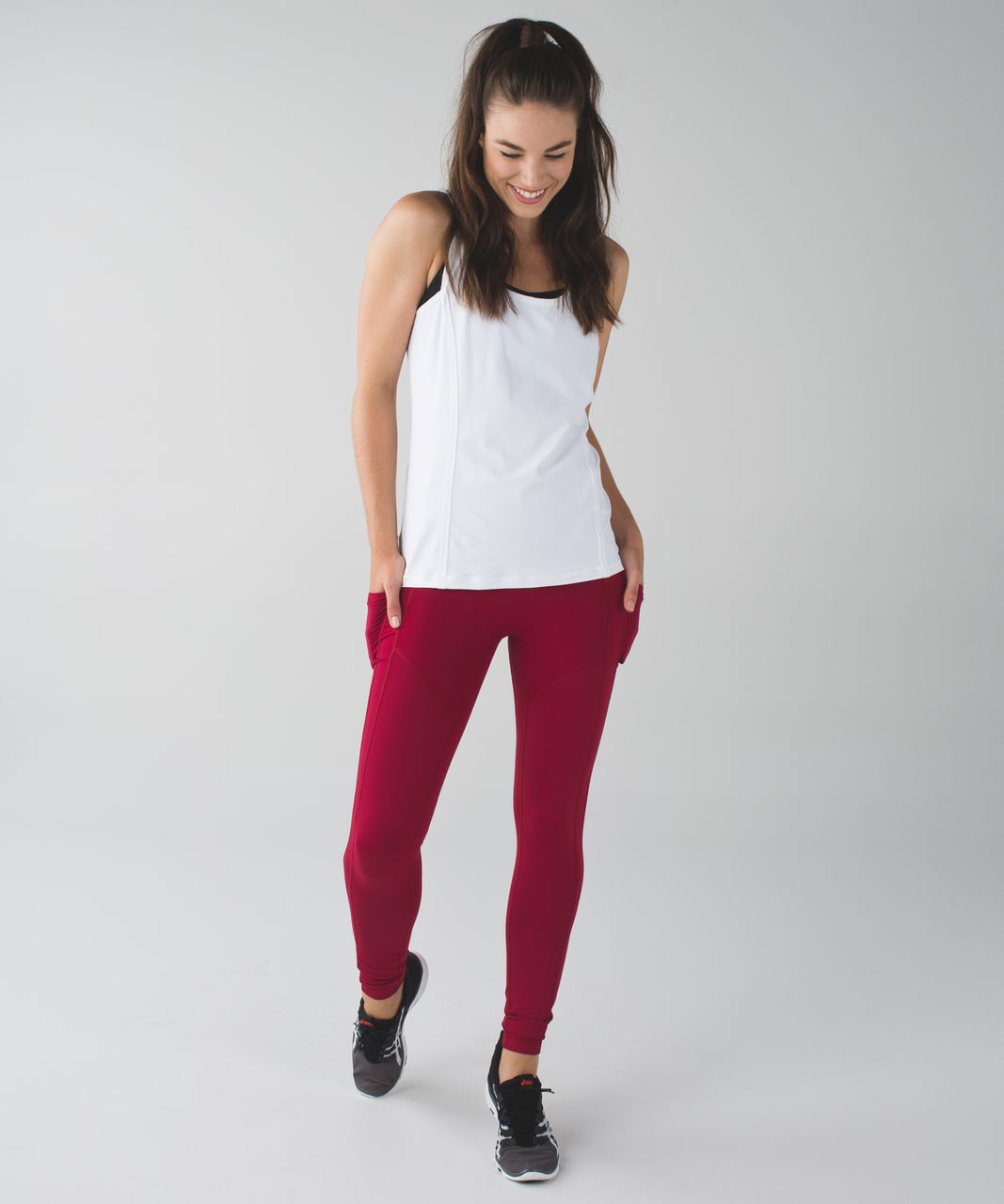 Lululemon cranberry all the right places pants  Outfits with leggings,  Sportswear women, Running clothes