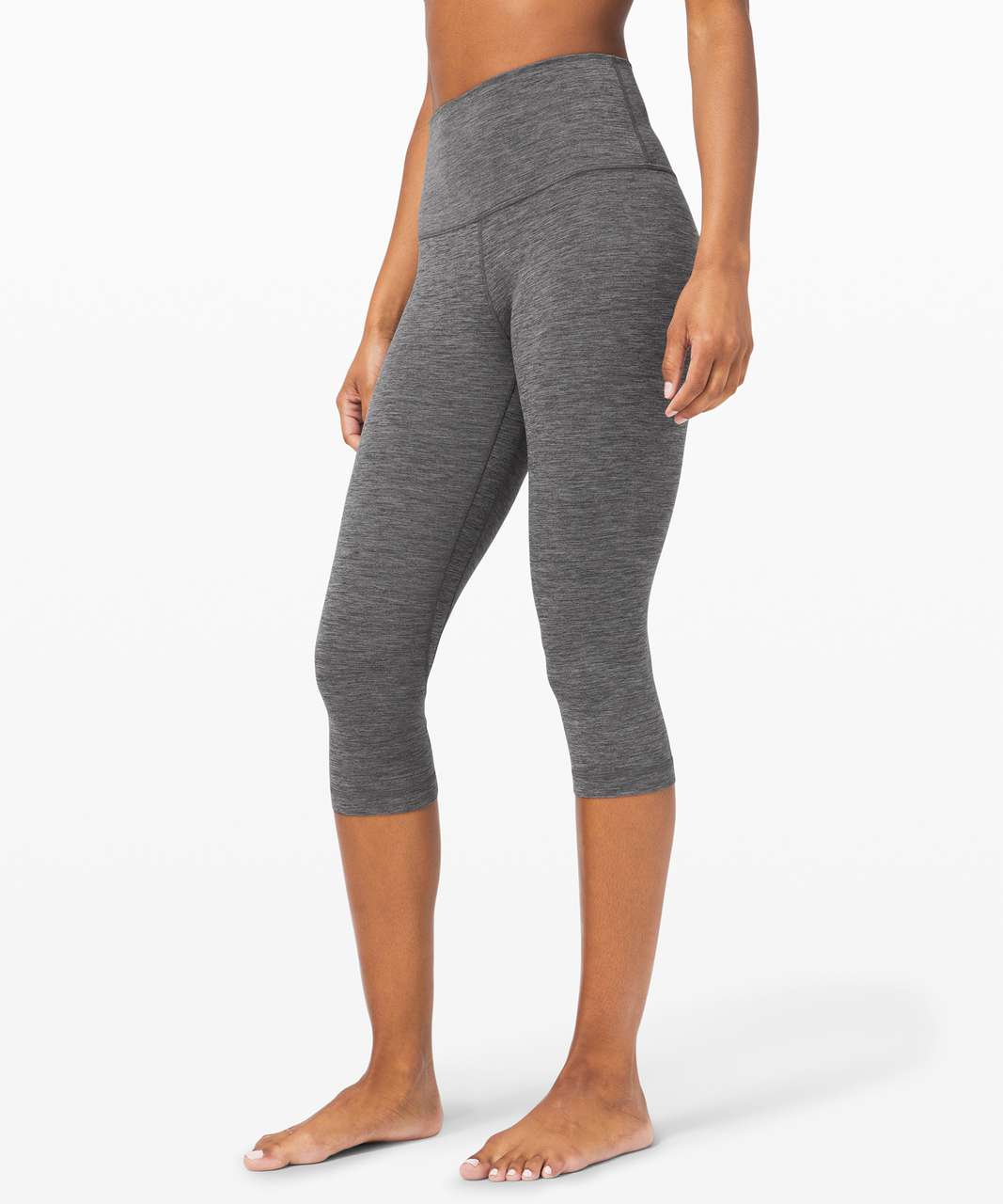 Lululemon Align High Rise Crop 17" - Heathered Black