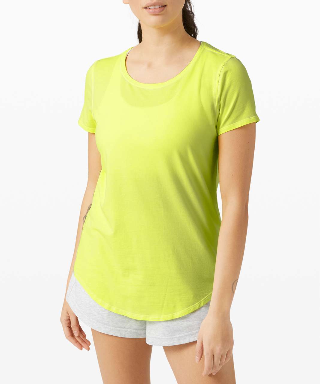 Lululemon Love Crew *Fade - Sublimado Pigment Dye Highlight Yellow