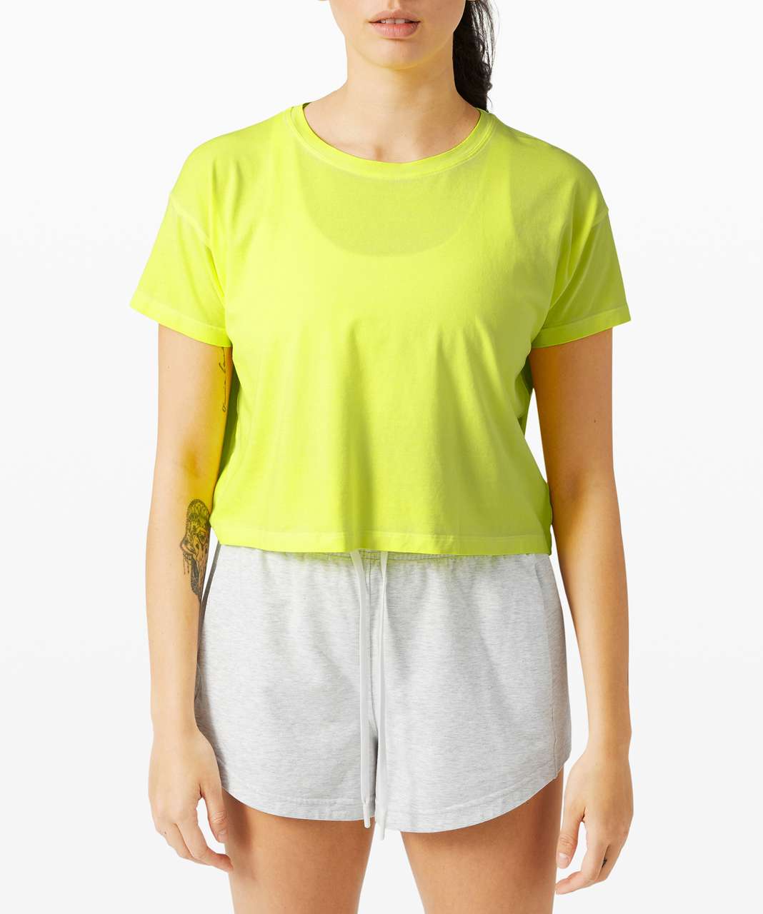 Lululemon Cates Tee *Fade - Sublimado Pigment Dye Highlight Yellow