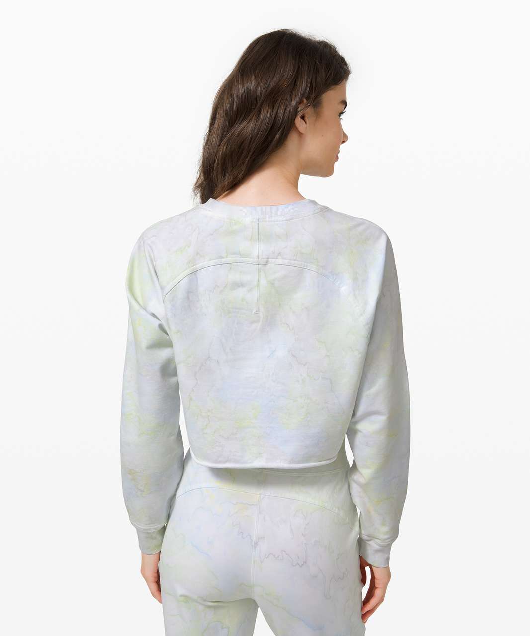 Lululemon LA Pullover Crew - Watercolor Wash White / Stargaze / Daydream / Key Lime