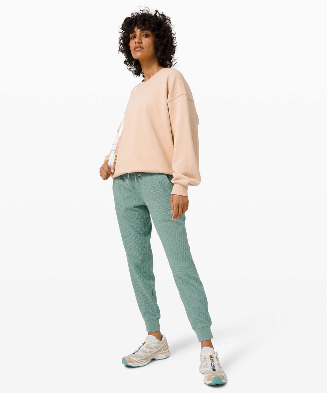 Lululemon Warm Down High-Rise Jogger - Heathered Tidewater Teal