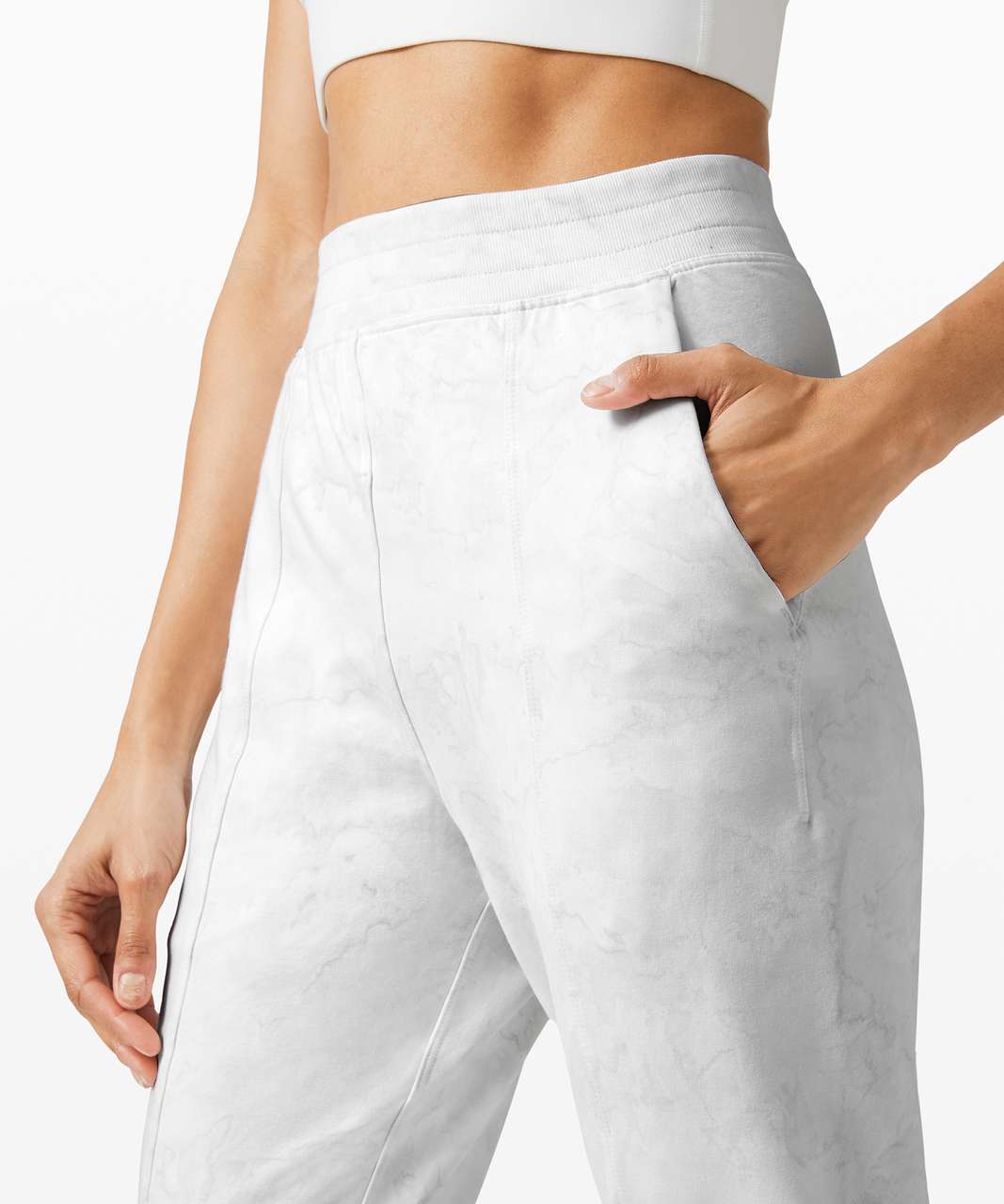 Lululemon LA Sweat Pant 26" - Watercolor Wash White / Stargaze