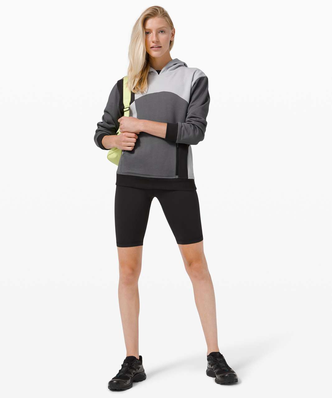 Lululemon All your hoodie color block graphite size 4 women - $40