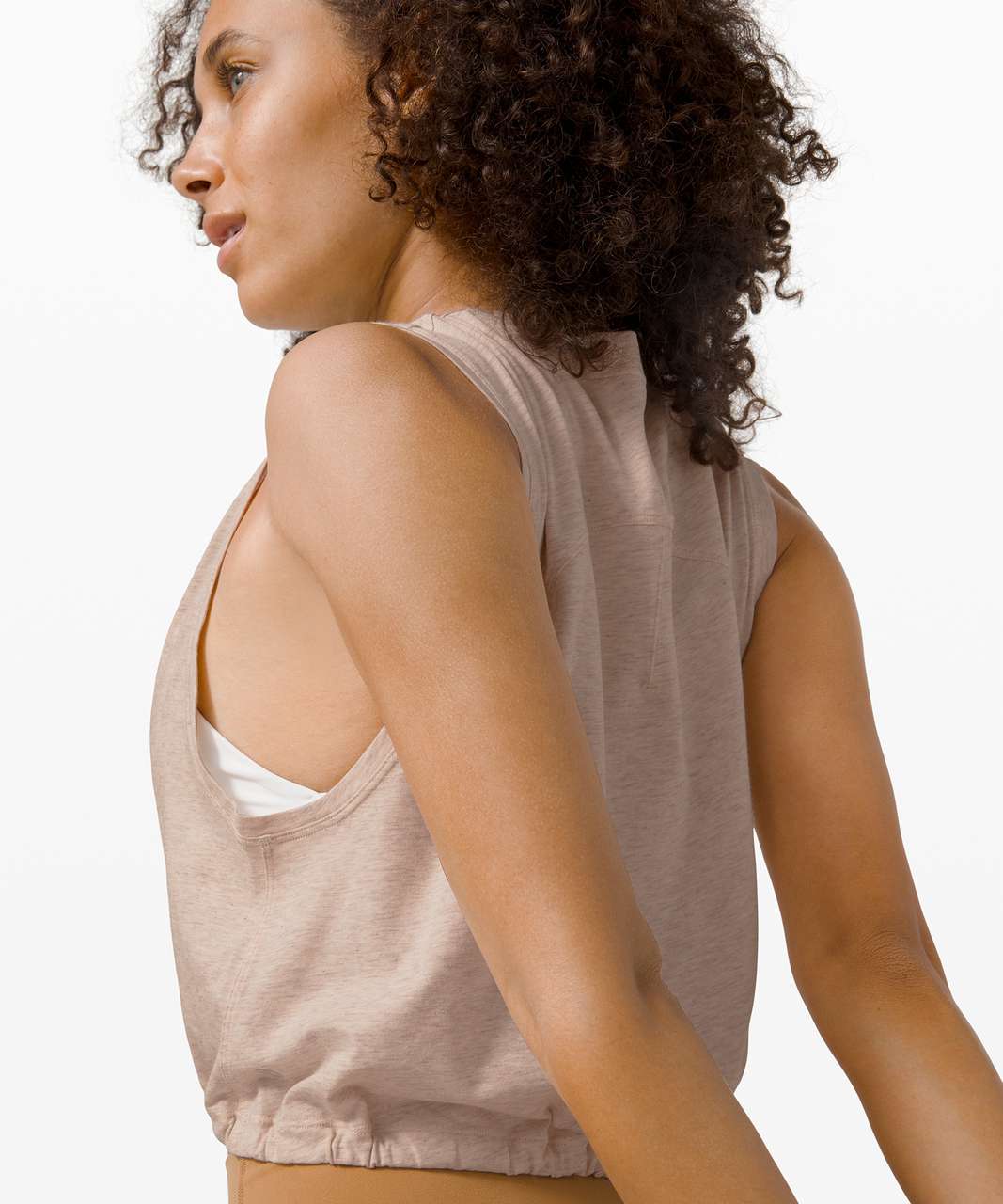 Lululemon Adapt to You Tank - Heathered Dune