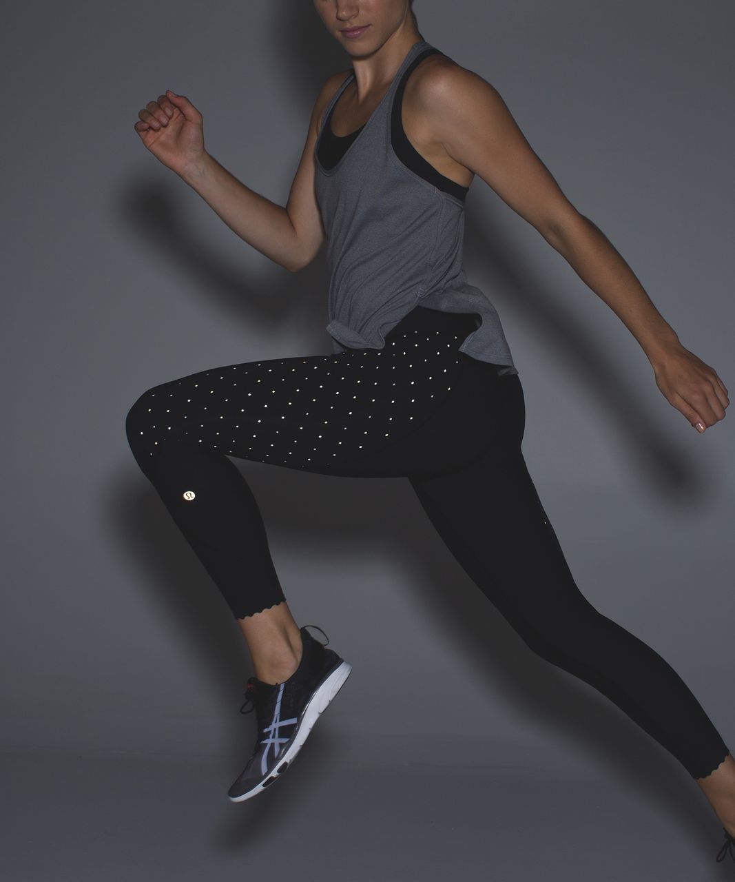 Lululemon Tight Stuff Tight (Reflective) - Black / Night Fall Black  Tricolor - lulu fanatics