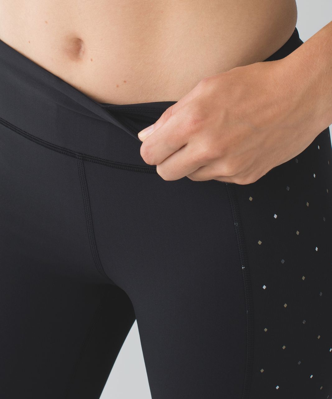 Lululemon Tight Stuff Tight (Reflective) - Black / Night Fall Black Tricolor