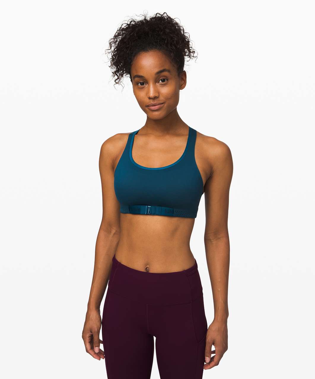 LULULEMON sports bra size 8 ADAPT THE STRAP NIDI night diver navy blue NWT