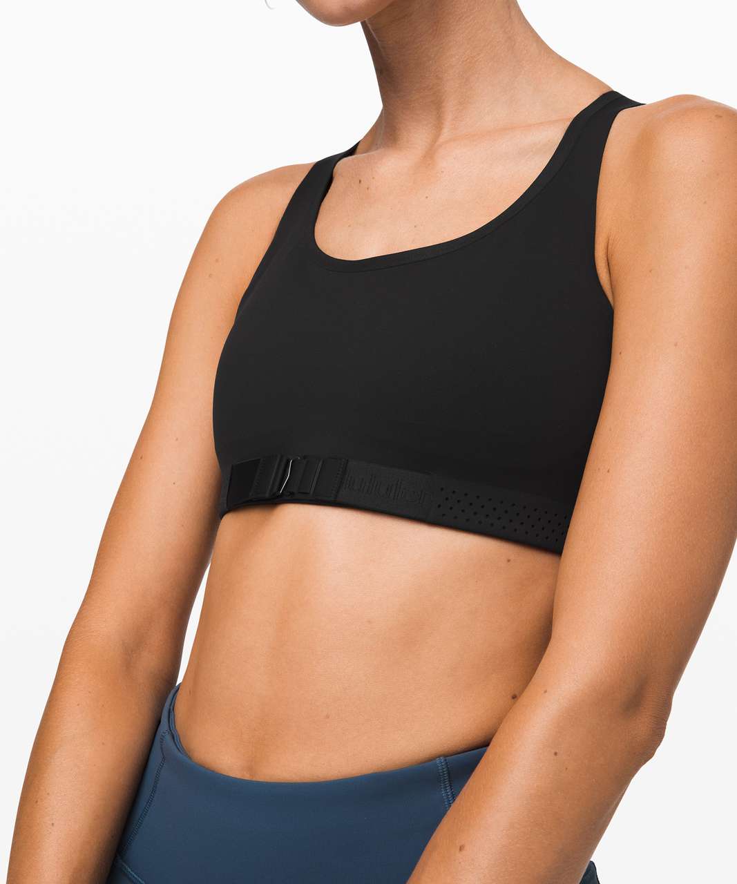 LULULEMON sports bra size 8 ADAPT THE STRAP NIDI night diver navy blue NWT