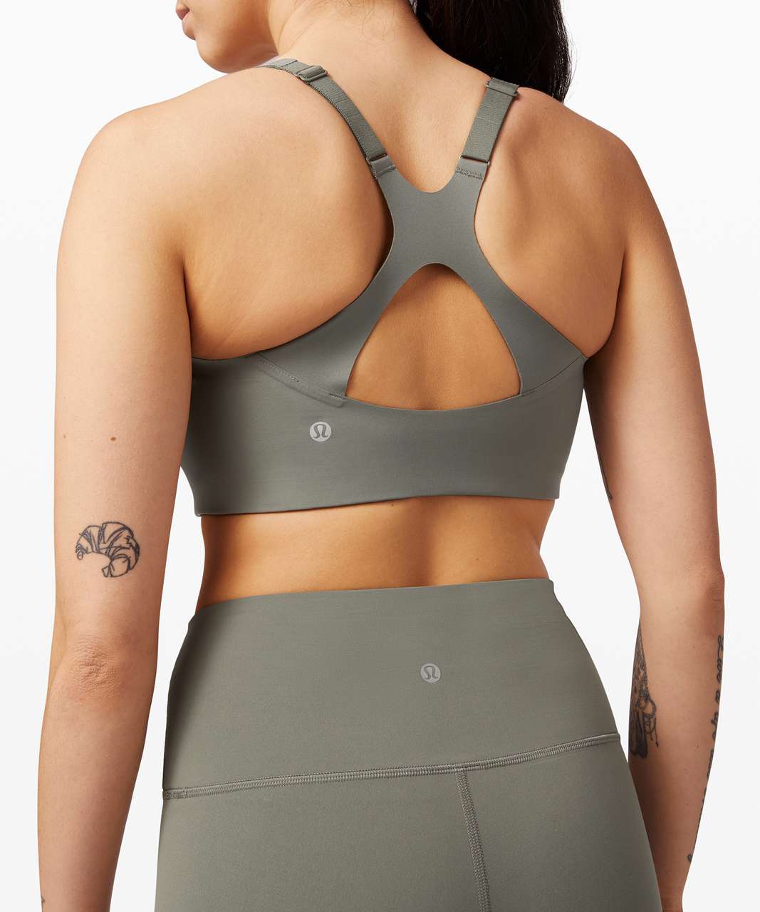 Lululemon Take Power Bra *Medium Support, A–E Cups (Online Only) - Grey Sage