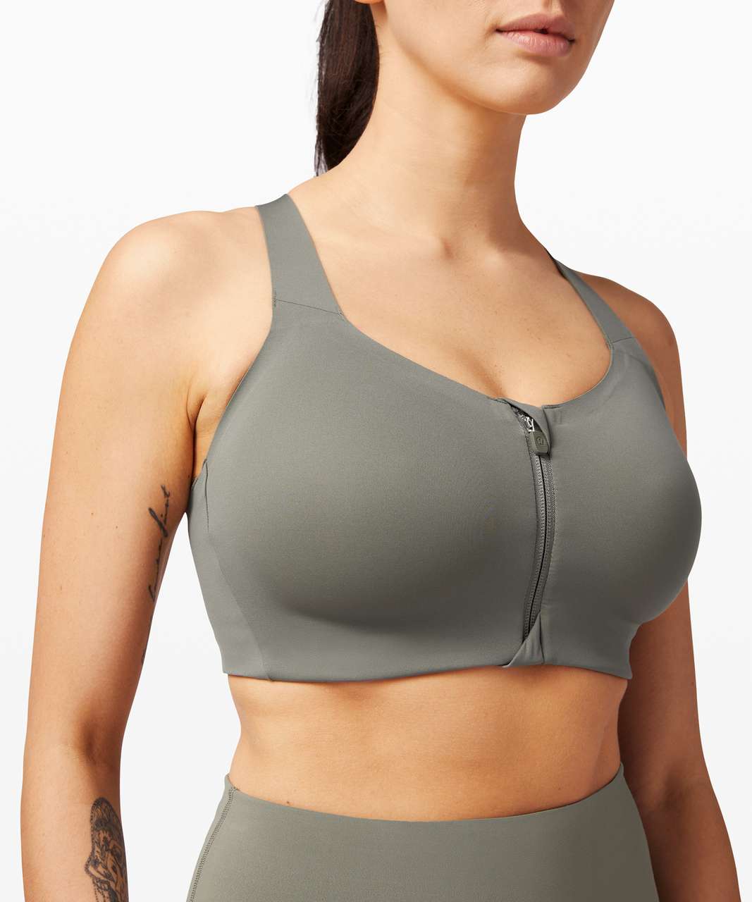 Lululemon Take Power Bra *Medium Support, A–E Cups (Online Only) - Grey Sage