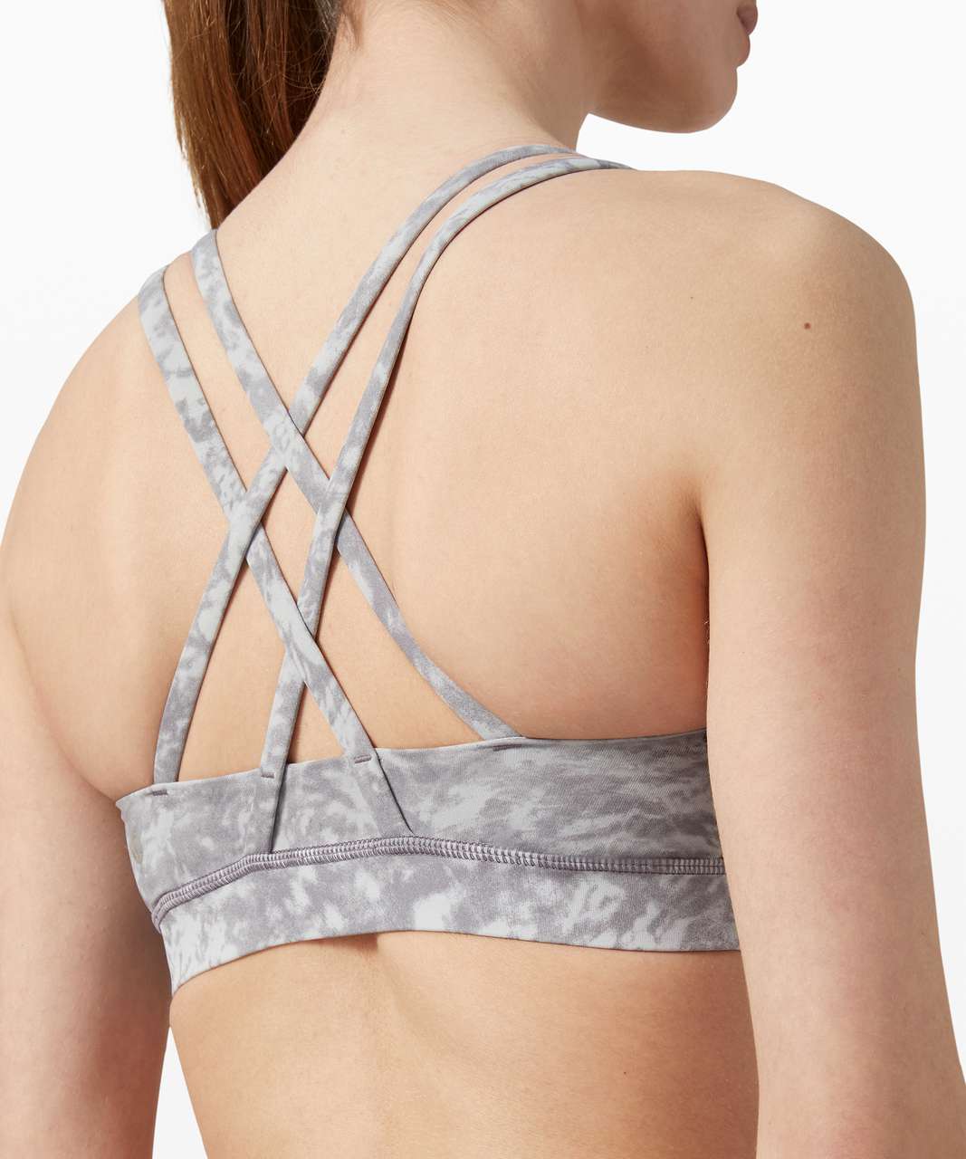 Lululemon Energy Bra *Medium Support, B-D Cup - Summer Shade Ice Grey Multi  - lulu fanatics