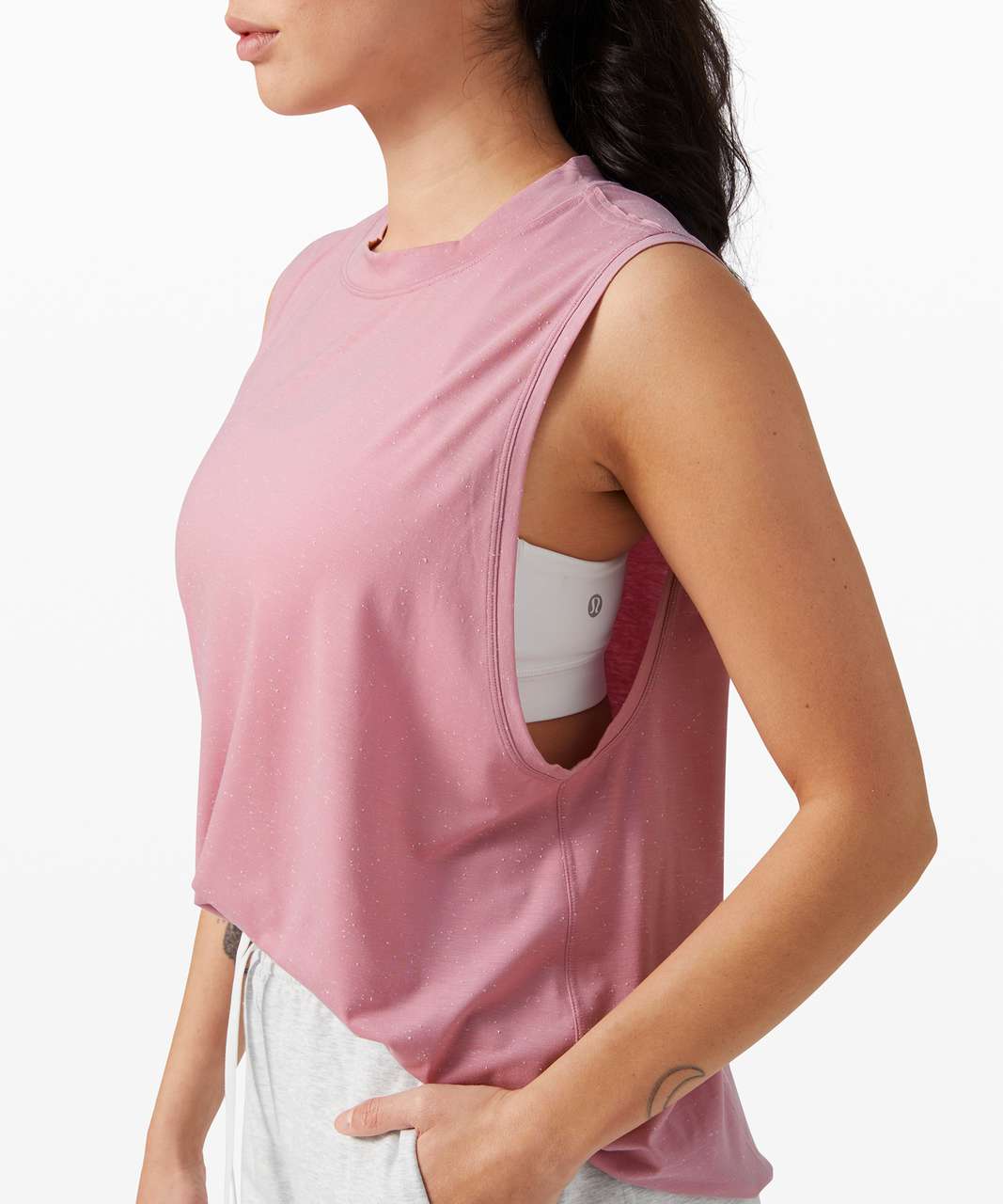 Lululemon Close the Distance Tank - Pink Taupe - lulu fanatics