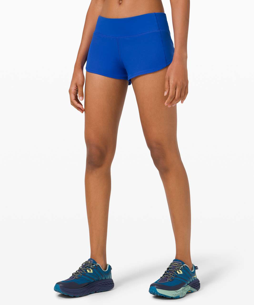 NEW LULULEMON Speed Up 2.5 Short 6 Blue Cast