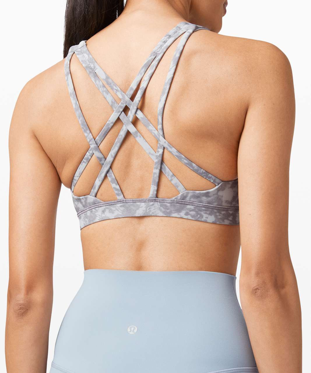 Lululemon free to be serene bra icing blue size 6