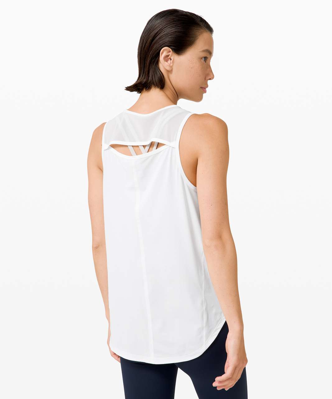 Lululemon Sculpt Tank - White - lulu fanatics