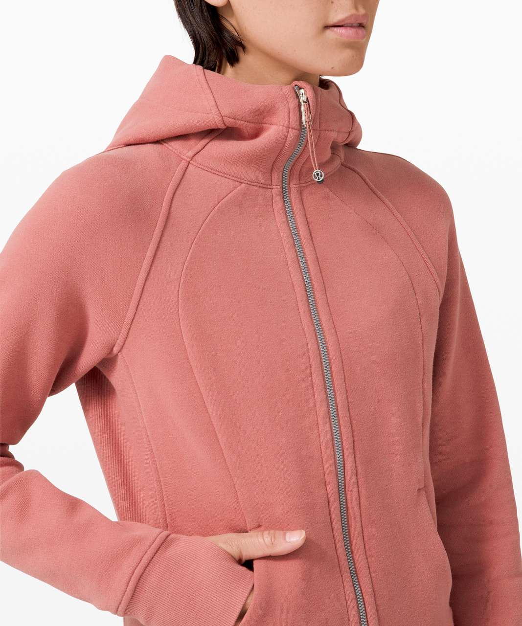 NWT Lululemon Scuba Oversized Full Zip Hoodie SZ M/L Brier Rose LW3EOZS-  package