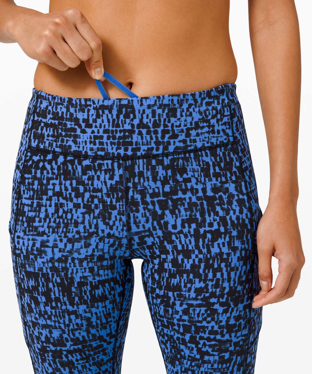 Lululemon Speed Up Tight 28" - Urban Block Wild Bluebell Black