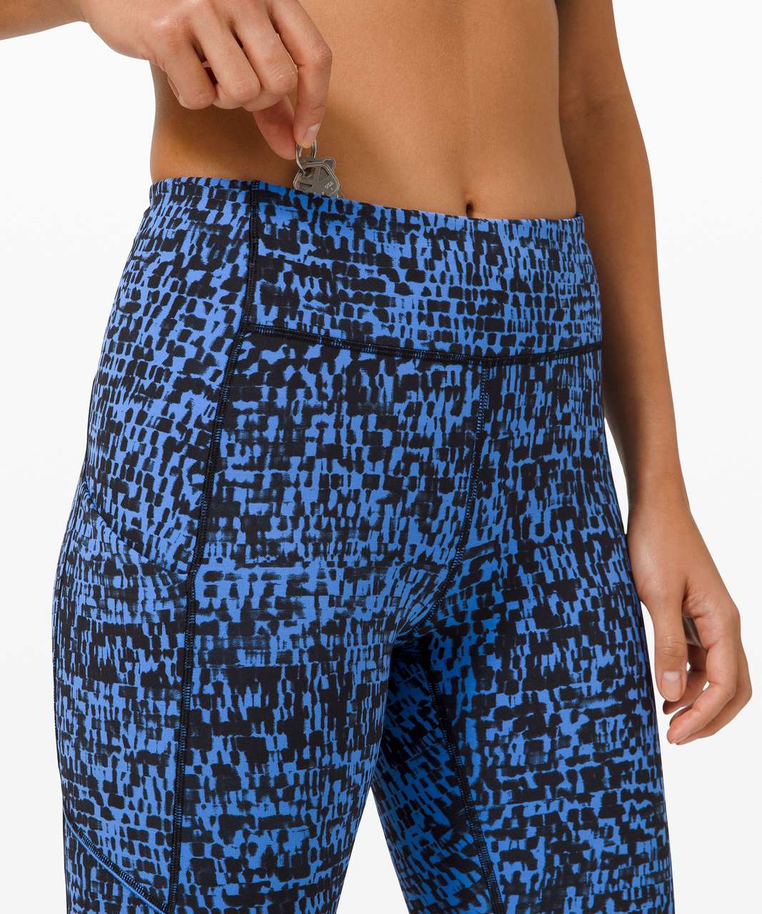 Lululemon Speed Up Tight 28" - Urban Block Wild Bluebell Black