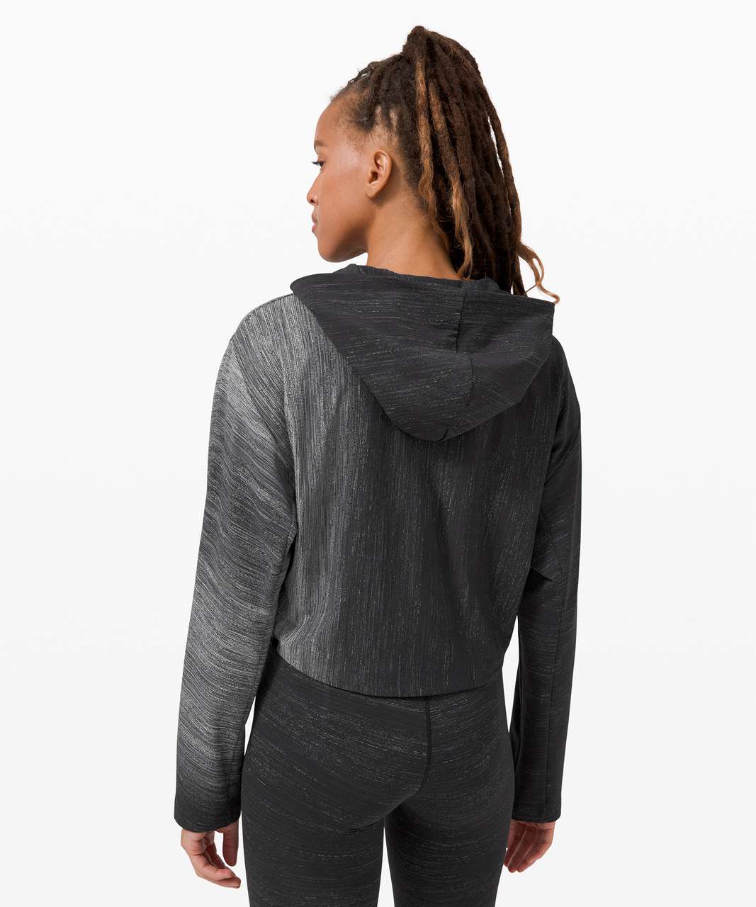 Lululemon Varsa Hoodie *lululemon lab - Aurora Glow Jacquard Black Obsidian