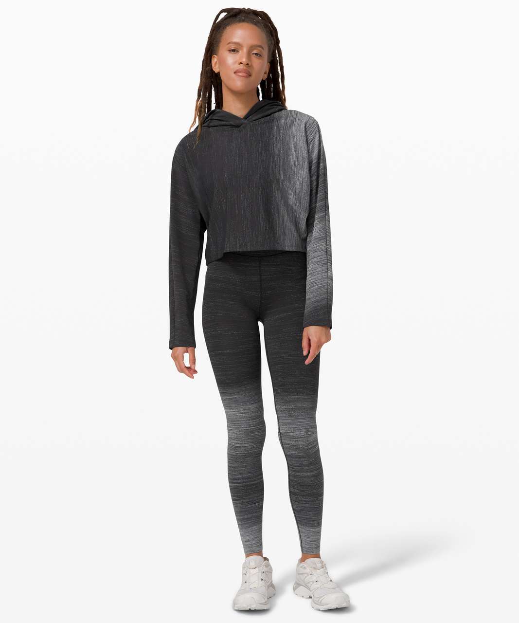 Lululemon Varsa Hoodie *lululemon lab - Aurora Glow Jacquard Black Obsidian