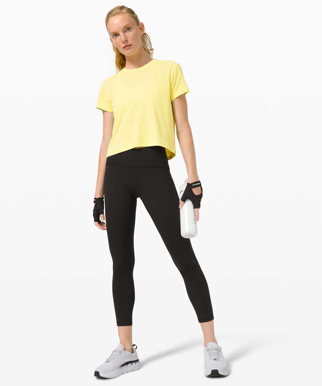 Lululemon Train to Be Short Sleeve *Stripe - Rain Stripe Lemon Vibe ...