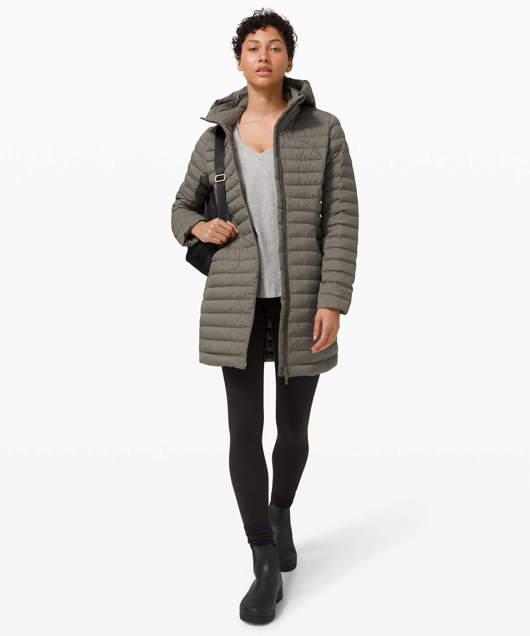 Lululemon Pack it Down Jacket *Long - Grey Sage