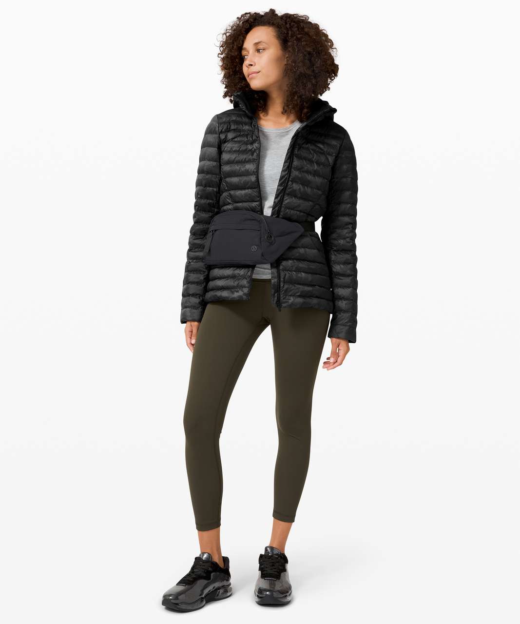 Lululemon Women's In Stride Jacket Full Zip Incognito Camo Multi Grey 6 -  $77 - From Galore