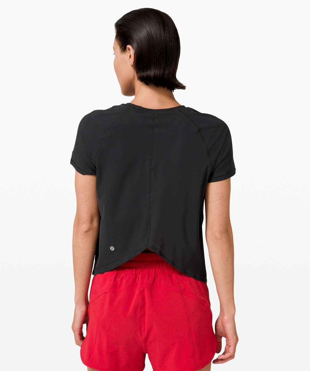 Lululemon Rise and Run Short Sleeve - Black