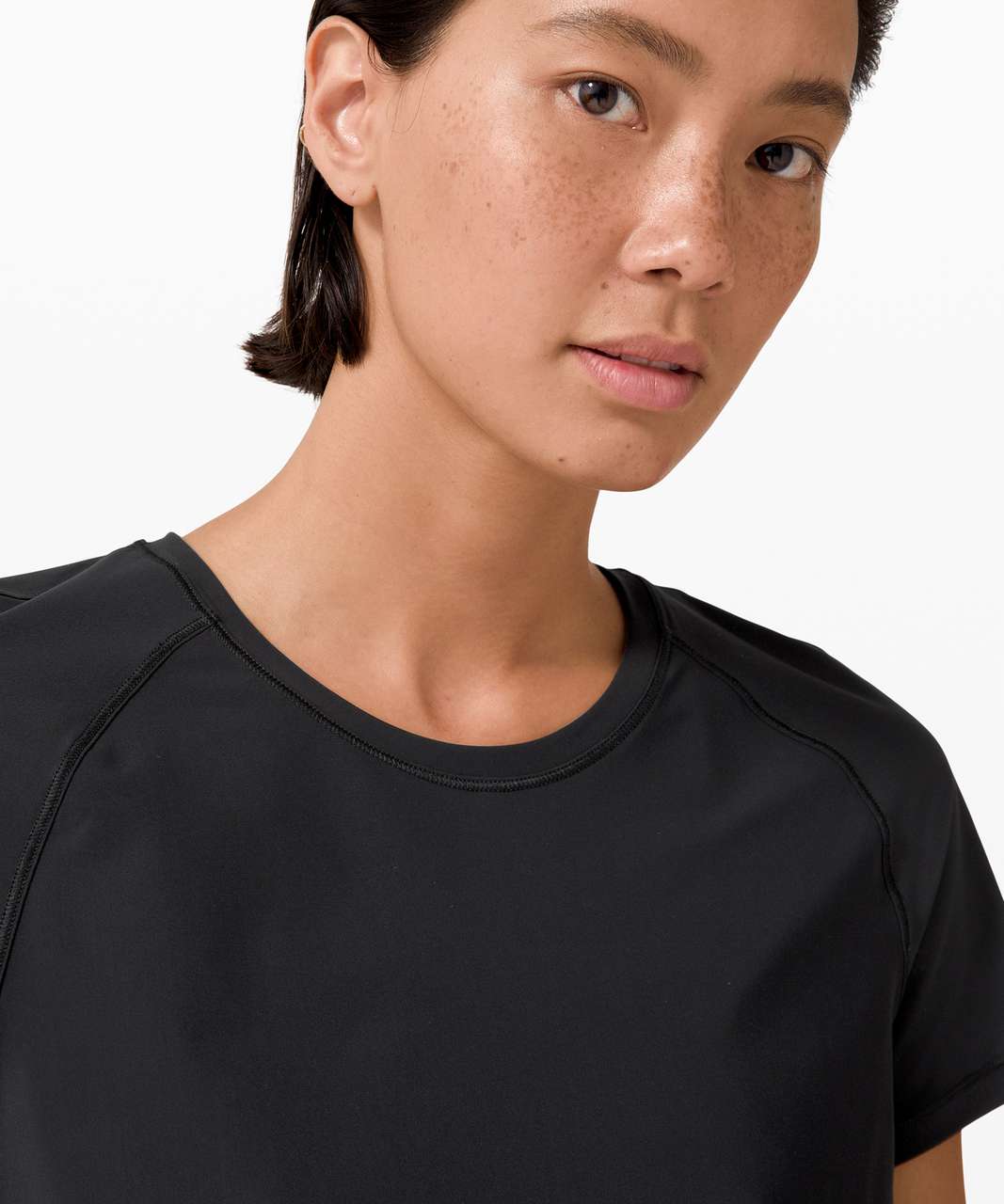 Lululemon Rise and Run Short Sleeve - Black