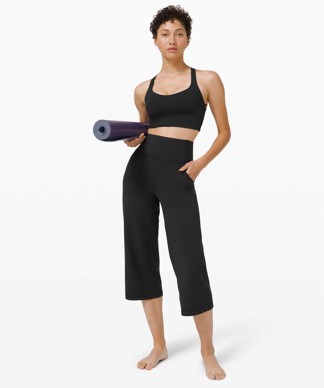 Lululemon Align Wide Leg Crop 23 - True Navy - lulu fanatics