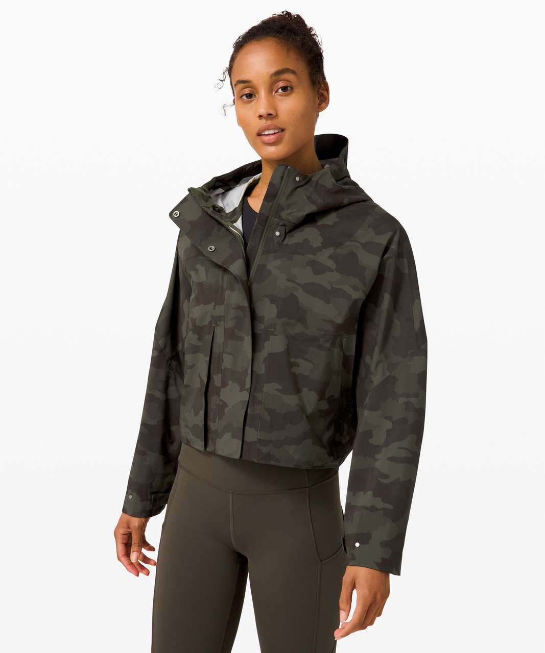 lululemon camo rain jacket