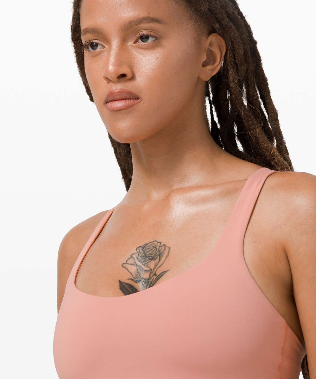 Lululemon Free To Be Bra Long Line *Light Support, A/B Cup - Pink Pastel