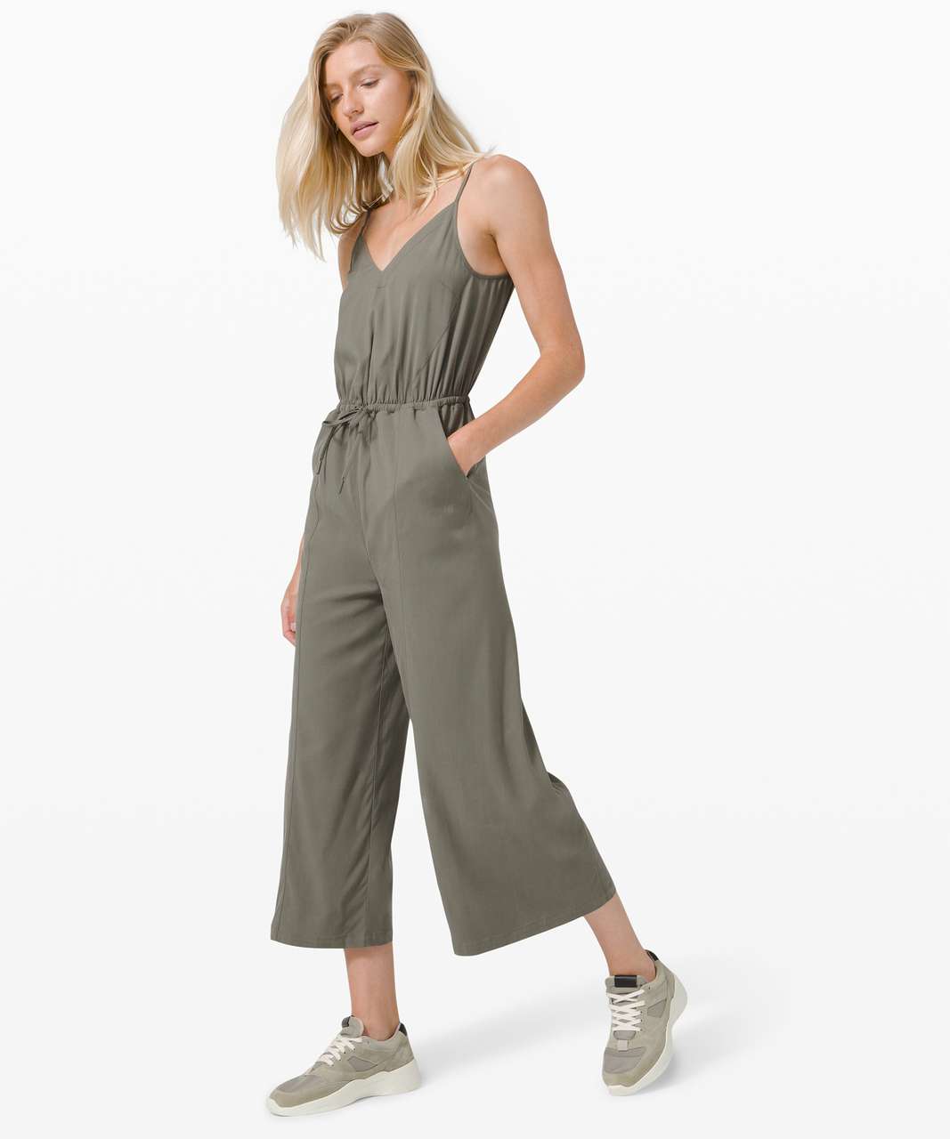 Lululemon Day to Night Jumpsuit - Grey Sage - lulu fanatics