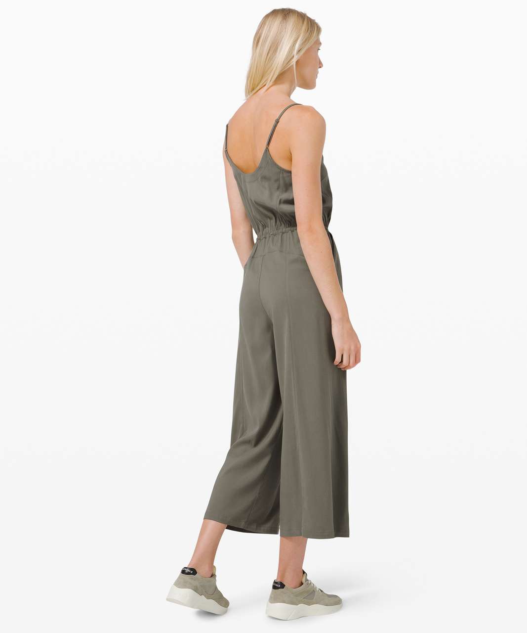 Charcoal Grey Jumpsuit - Sleeveless Jumpsuit - Culotte Jumpsuit - Lulus