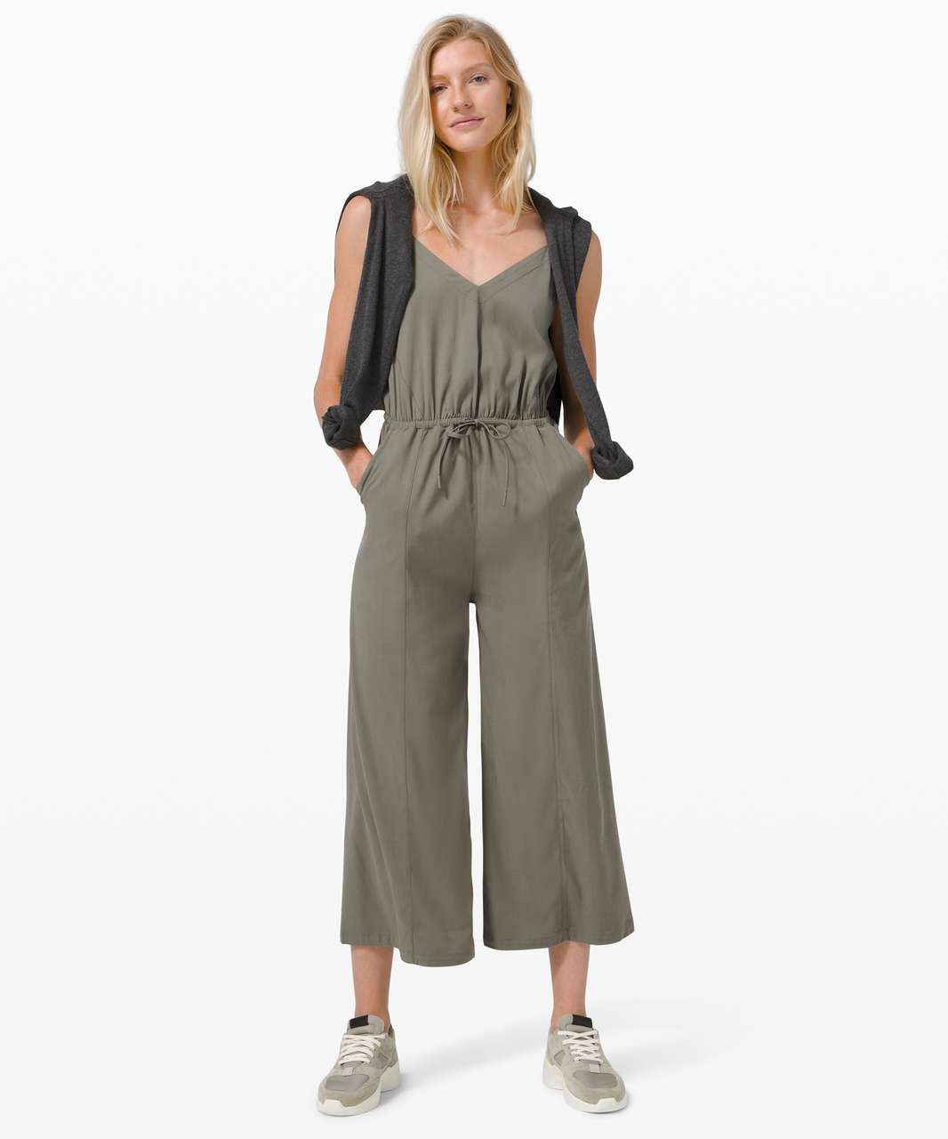 Lululemon Day to Night Jumpsuit - Grey Sage - lulu fanatics