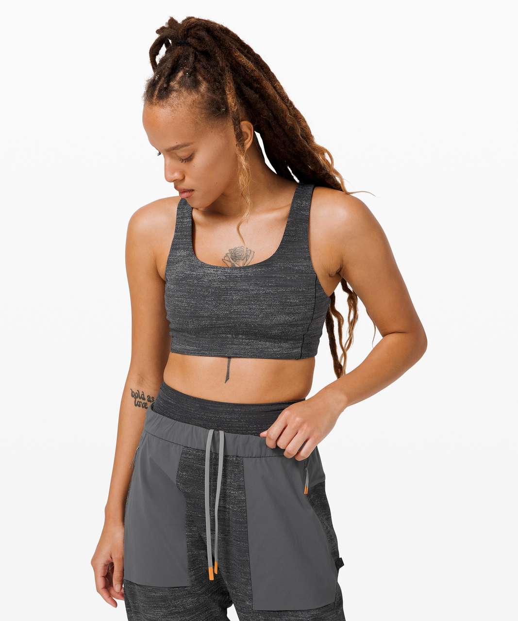 Lululemon Varsa Bra *lululemon lab - Noise Jacquard Black Obsidian