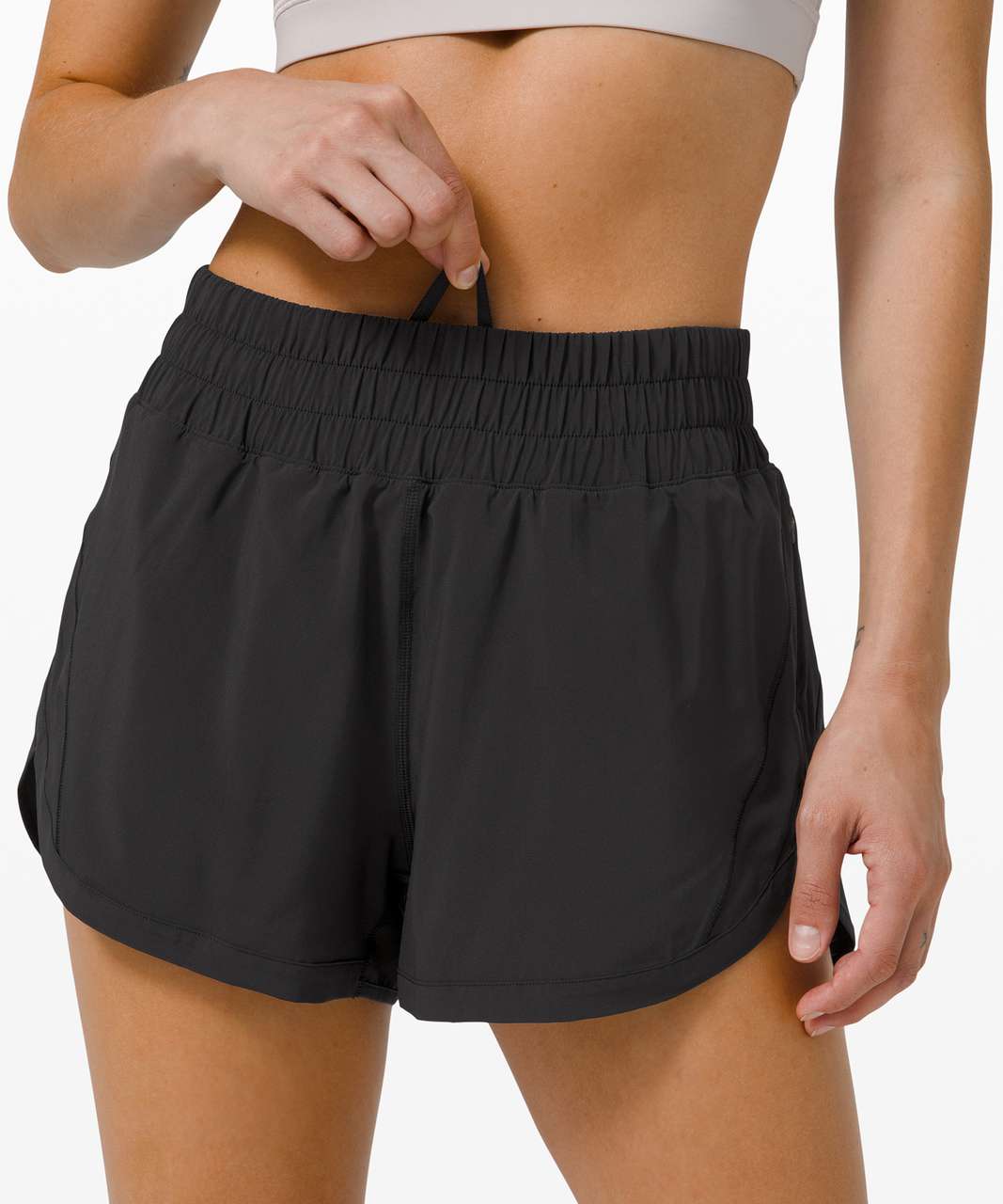 Lululemon Track That High-Rise Short 3" Lined - Black