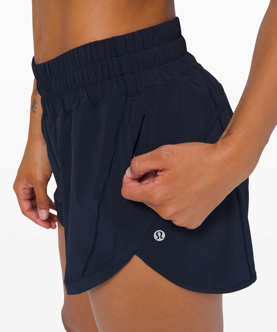 Lululemon Track That High-Rise Short 3" Lined - True Navy