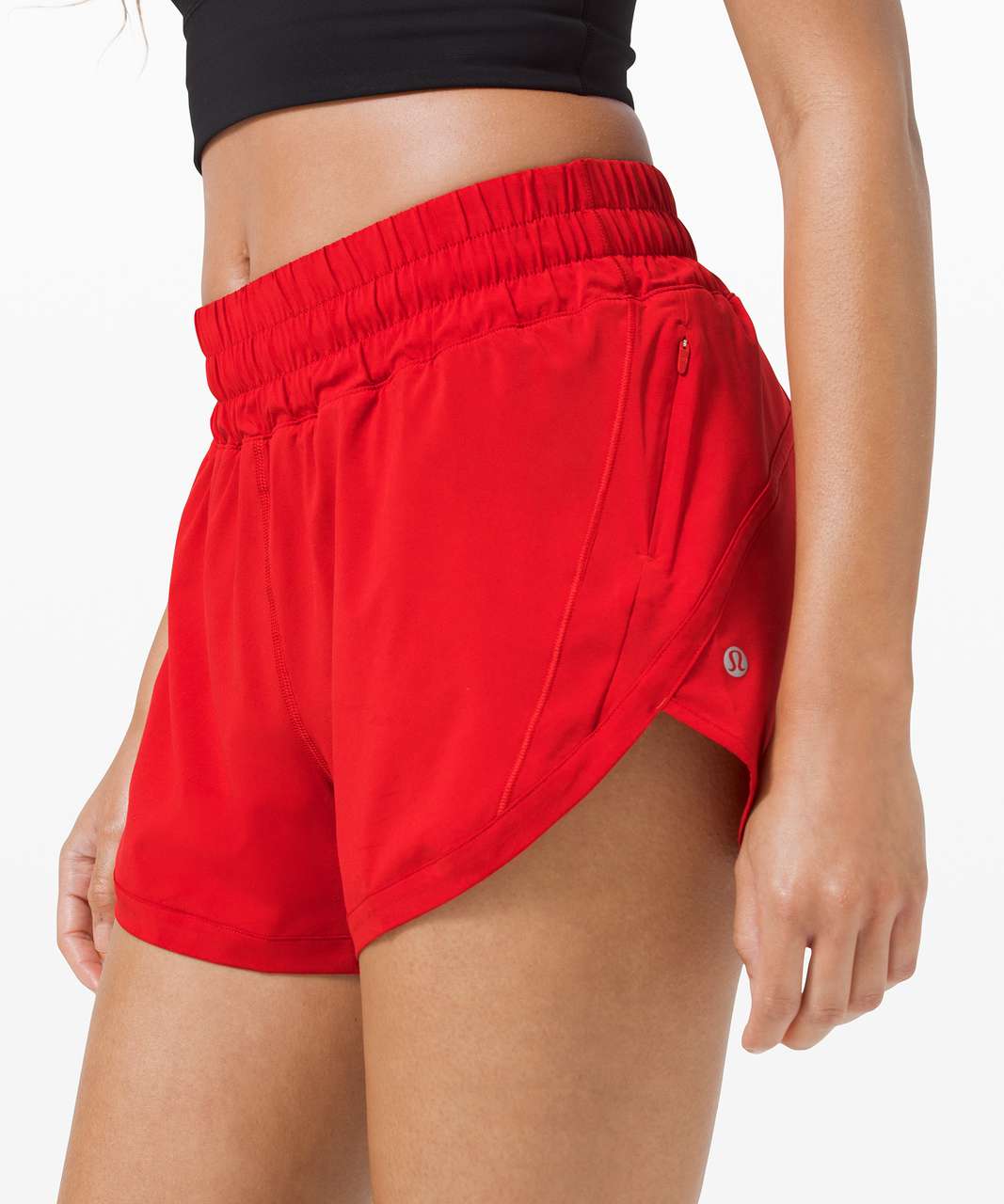 Lululemon Track That High-Rise Short 3 Lined - Dark Red - lulu