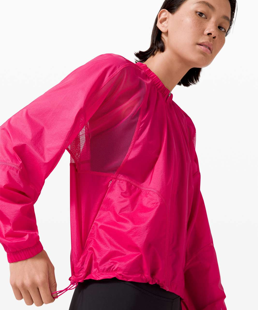 Lululemon With the Breeze Jacket - Geranium Pink - lulu fanatics