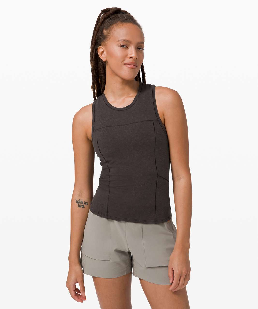 Lululemon Sarala Tank *lululemon lab - Black Granite - lulu fanatics