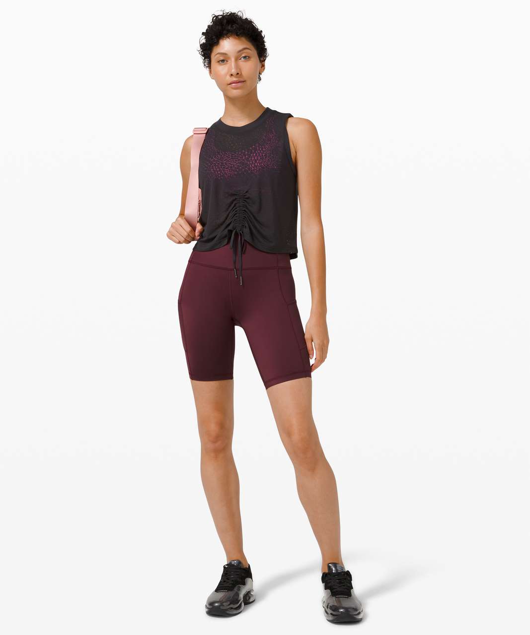 LULULEMON Seawheeze Lightened Up Singlet Tank in Which Way Sway Black –  Sarah's Closet